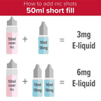 Dinner Lady - Lemon Tart 50ml Short Fill E-Liquid - how to add a nic shot