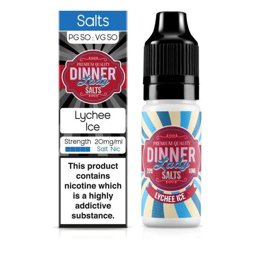 Dinner Lady - Lychee Ice 10 ml Salt Nic E-Liquid - 20 mg