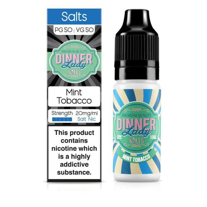 Dinner Lady - Mint Tobacco 10ml Salt Nic E-Liquid - 20 mg