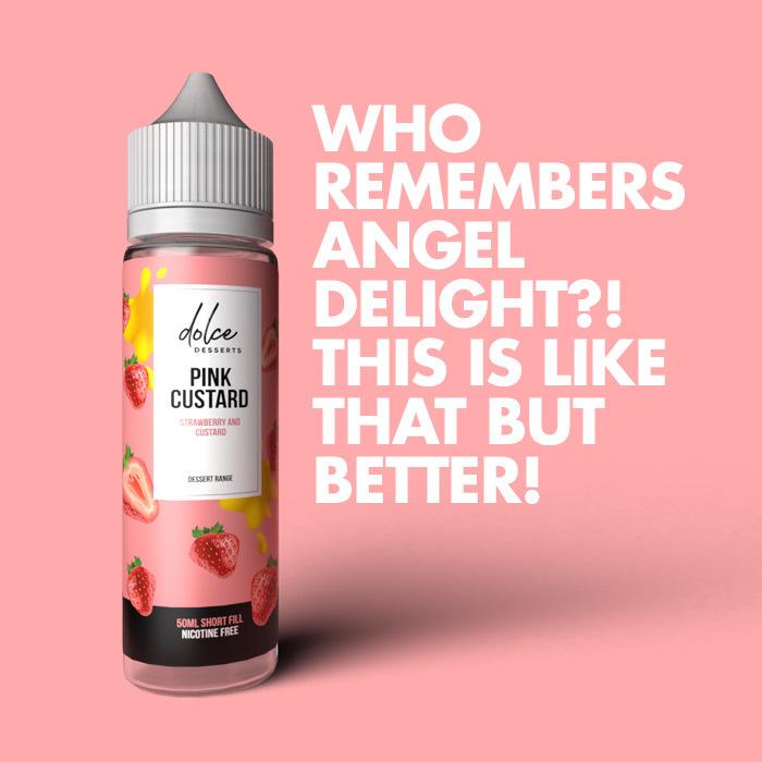 Dolce Desserts Pink Custard 50ml Short Fill E-liquid | UK ECIG STORE Dolce Desserts Pink Custard 50ml Short Fill E-liquid | UK ECIG STORE
