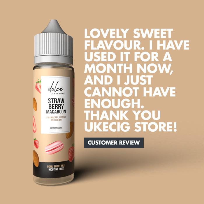 Dolce Desserts Strawberry Macaroon 50ml Short Fill E-liquid - Review