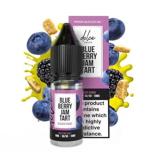 Dolce Salts Blueberry Jam Tart - 10ml Nicotine Salt E-Liquid