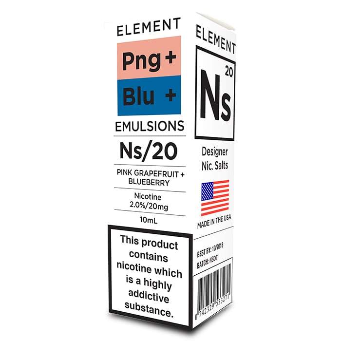 Element NS20 Series - Pink Grapefruit + Blueberry E-Liquid Box