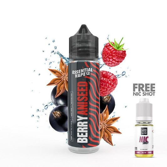 Essential Vape Co Berry n' Spice 50ml Short Fill E-Liquid