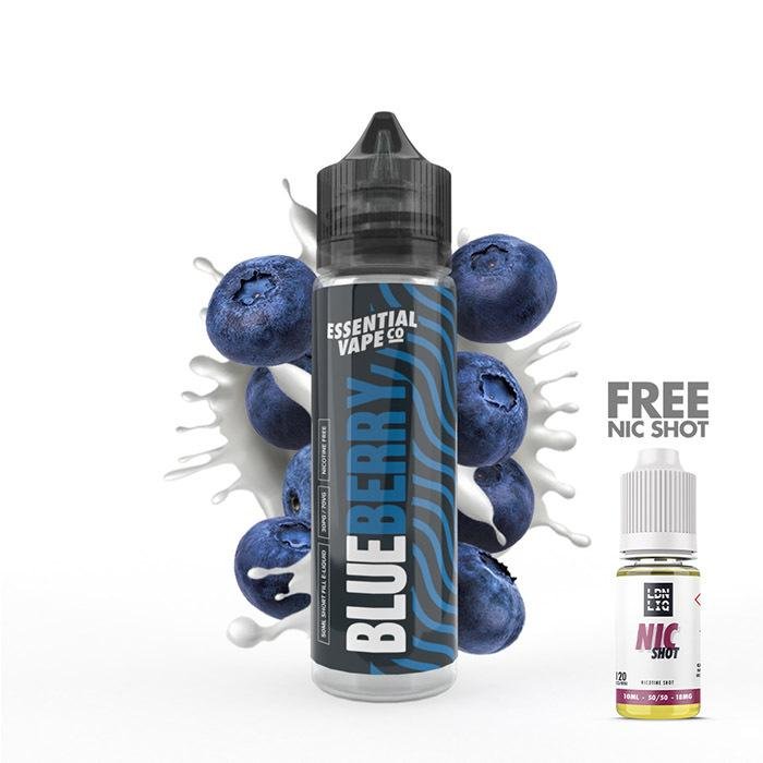 Essential Vape Co Blueberry 50ml Short Fill E-Liquid