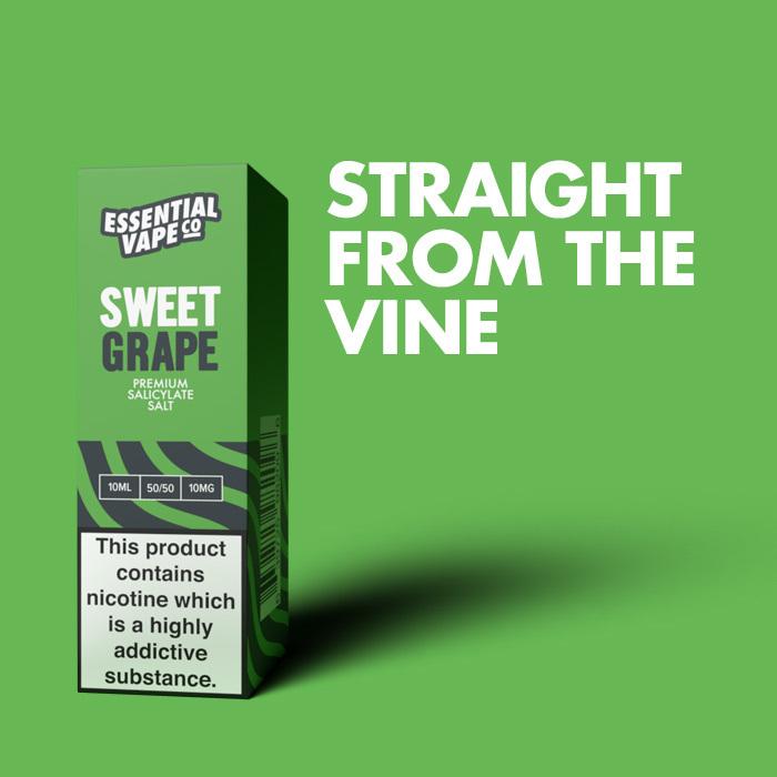 Essential Vape Co Sweet Grape - 10ml Nicotine Salt E-Liquid - Review