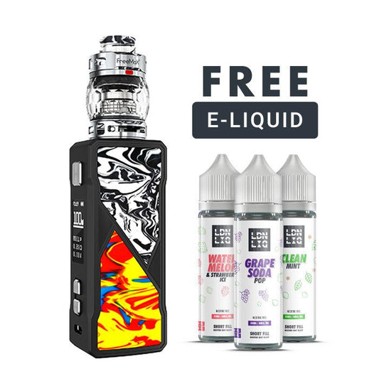 Freemax Maxus 100W Vape Kit with free e -liquid
