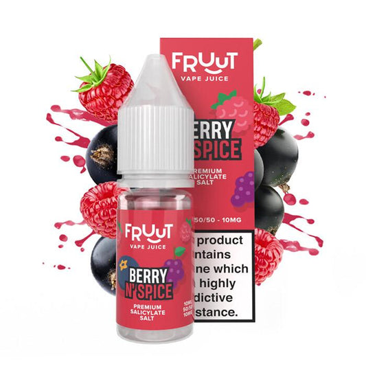 Fruut Salt Berry N Spice - 10ml Nicotine Salt E-Liquid