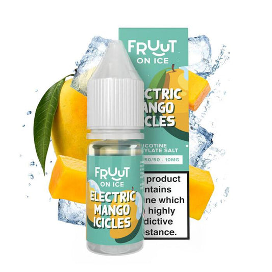 Fruut Salt On Ice Electric Mango Icicles - 10ml Nicotine Salt E-Liquid