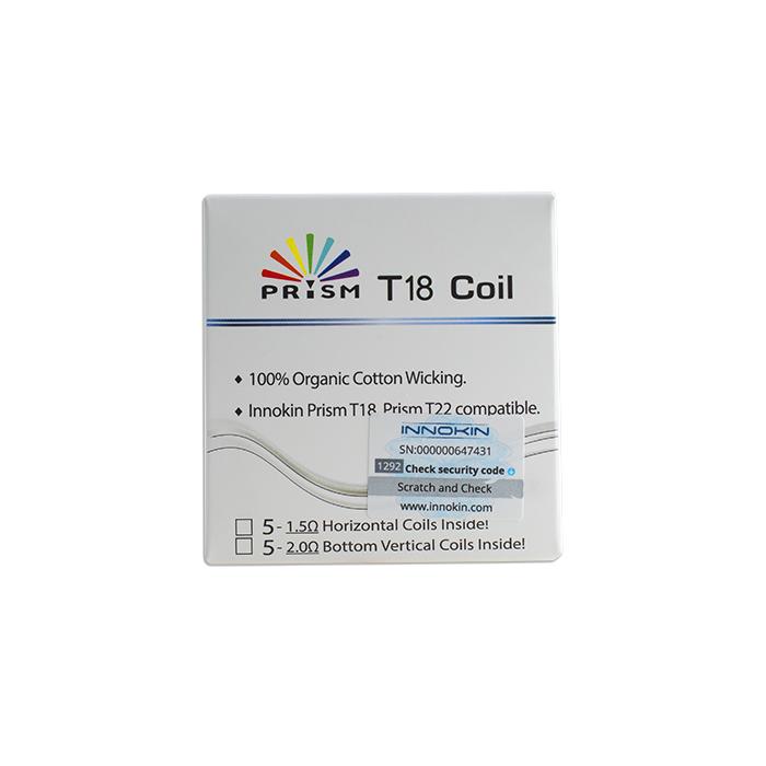 Innokin Prism T-18 Replacement Coils 1.5ohm (5 pack) - package