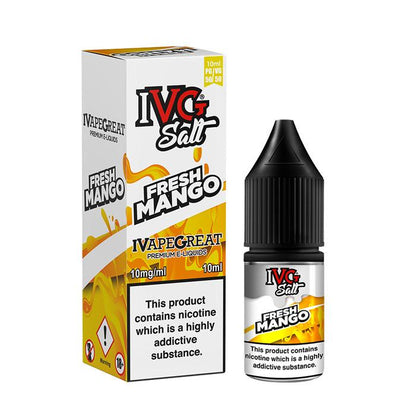 IVG Fresh Mango 10ml Nicotine Salt E-Liquid - 10mg Nic Salt