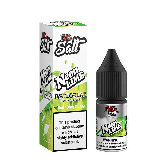 IVG Nic Salt Neon Lime 10ml E-Liquid - 10mg NS