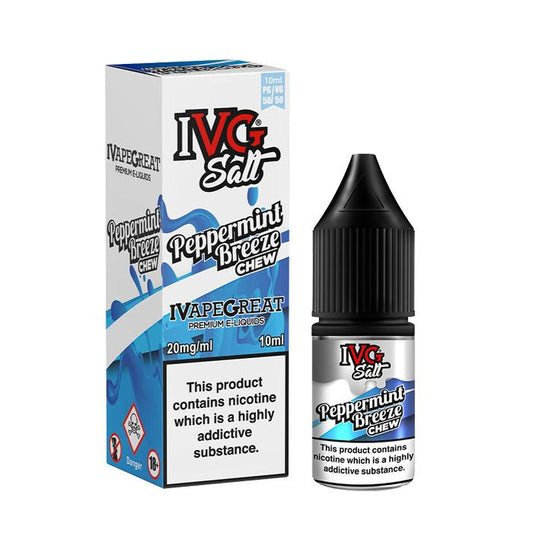 IVG Peppermint Breeze 10ml Nicotine Salt E-Liquid - 20mg Nic Salt