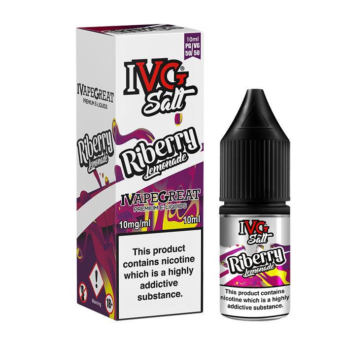 IVG Riberry Lemonade 10ml Nicotine Salt E-Liquid - 10mg Nic Salt