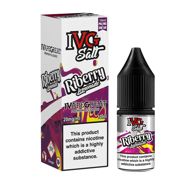 IVG Riberry Lemonade 10ml Nicotine Salt E-Liquid - 20mg Nic Salt