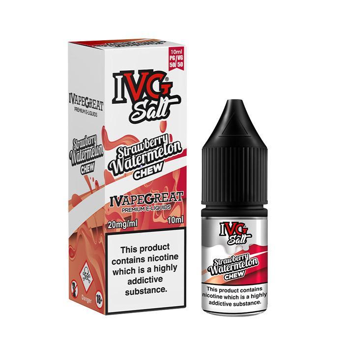 IVG Strawberry Watermelon 10ml Nicotine Salt E-Liquid - 20mg Nic Salt