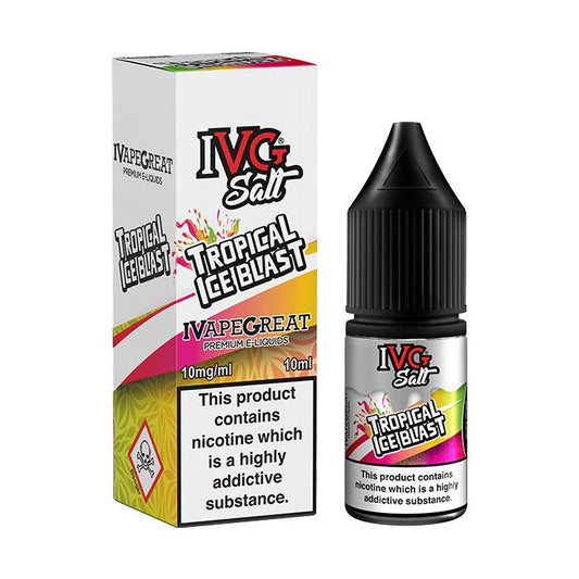 IVG E Liquid Tropical Ice Blast 10ml Nicotine Salt E Liquid