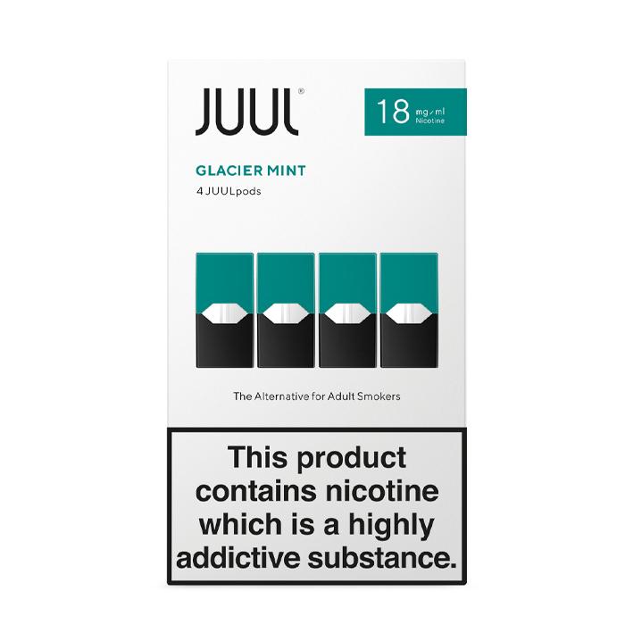 Juul Pods Glacier Mint x 4Replacement Pods 18mg