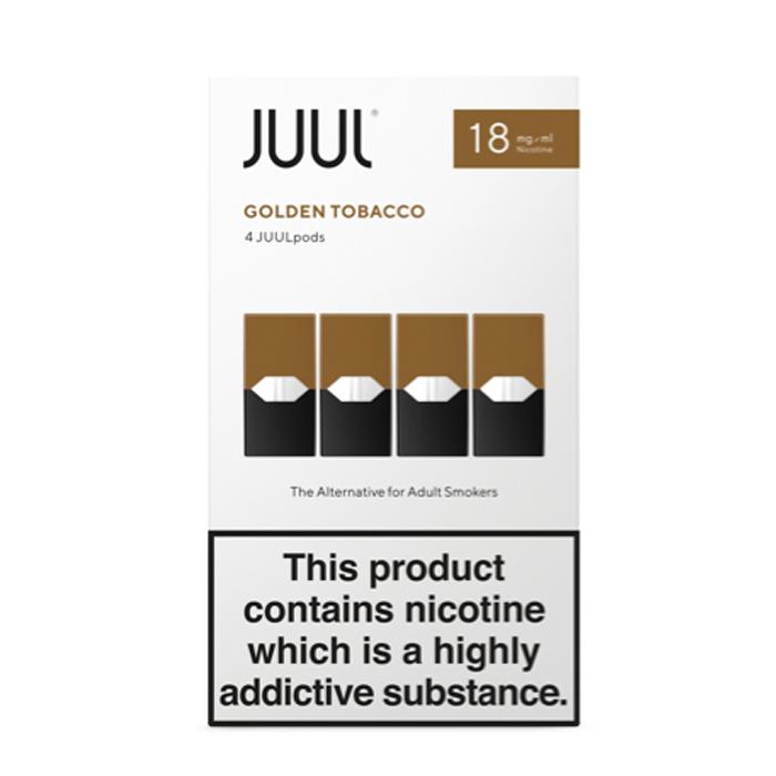 Juul Pods Golden Tobacco x 4 Replacement Pods 18 mg