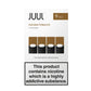 Juul Pods Golden Tobacco x 4 Replacement Pods 9mg