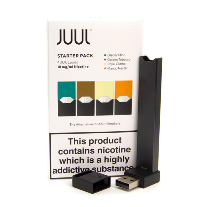 JUUL Starter Kit - Packaging with Device and magnetic charger