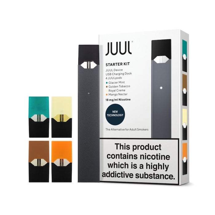 JUUL Starter Kit - Packaging and Pods