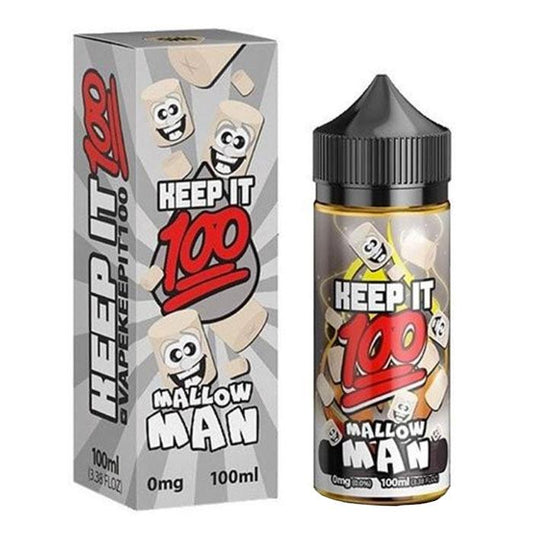 Keep It 100 - Mallow Man 120ml Short Fill E-Liquid
