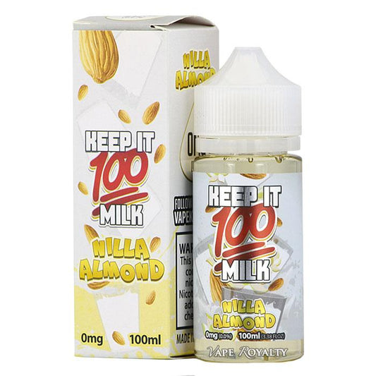 Keep It 100 - Nilla Almond 120ml Short Fill E-Liquid