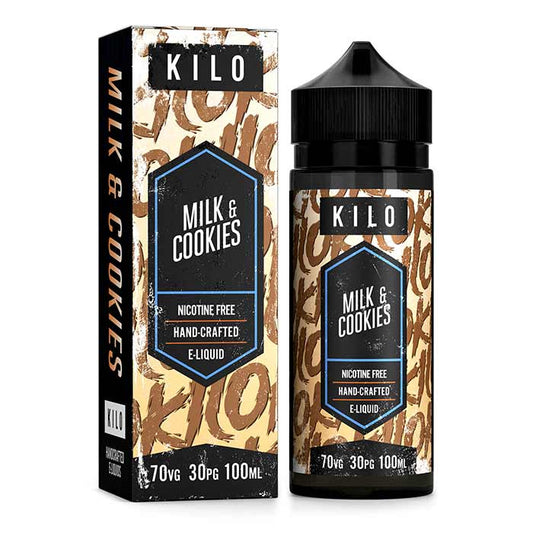 Kilo E-Liquids - Black Series - Milk and Cookies 100ml Short Fill E-Liquid