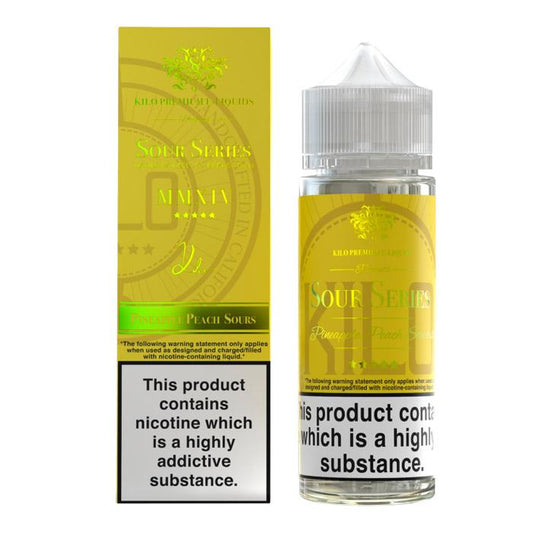 Kilo E-Liquids - Sour Series - Pineapple Peach Sours 100ml Short Fill E-Liquid