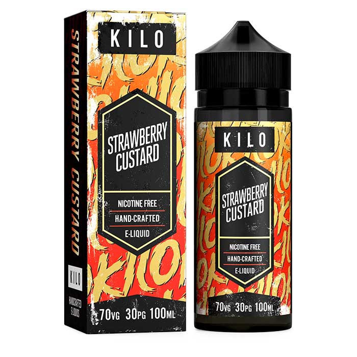 Kilo E-Liquids - Strawberry Custard 100ml Short Fill E-Liquid