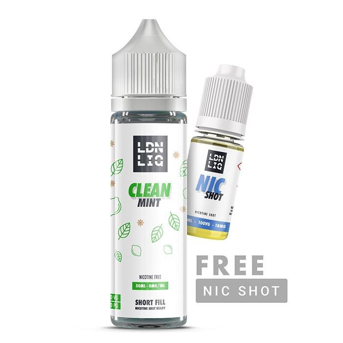 LDN LIQ Clean Mint 50ml Short Fill E-Liquid