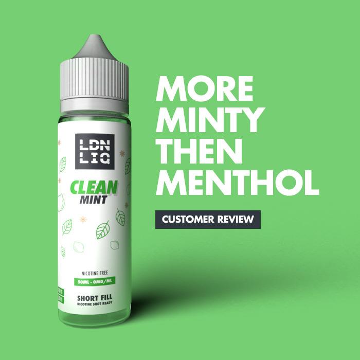 LDN LIQ Clean Mint 50ml Short Fill E-Liquid - Review