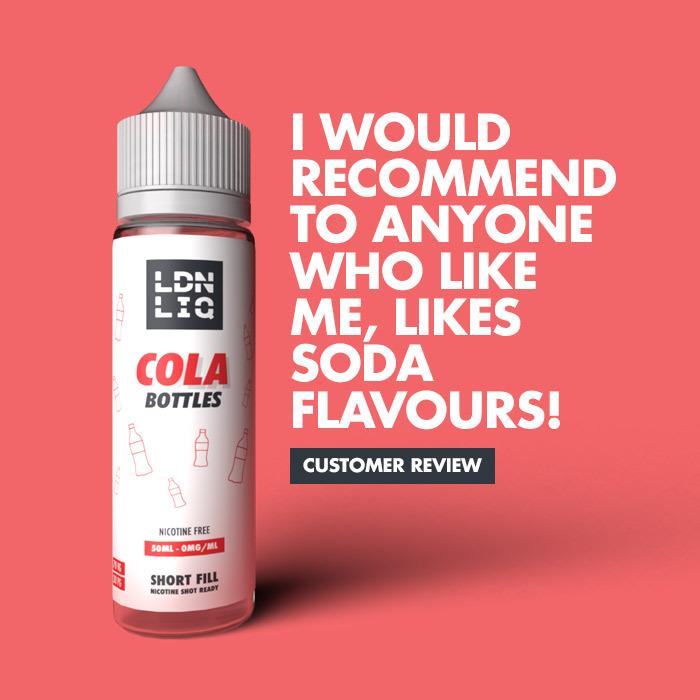 LDN LIQ Cola Bottles 50ml Short Fill E-Liquid - Review