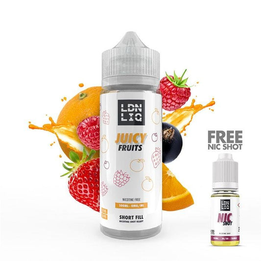 LDN LIQ Juicy Fruits 100ml Short Fill E-Liquid
