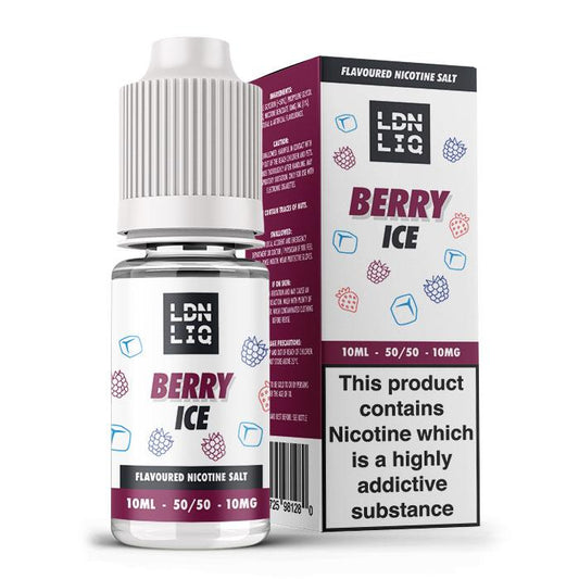 LDN LIQ Nic Salts Berry Ice 10ml E-Liquid - 10mg