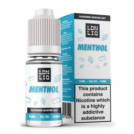 LDN LIQ Nic Salts Menthol 10ml E-Liquid - 10mg