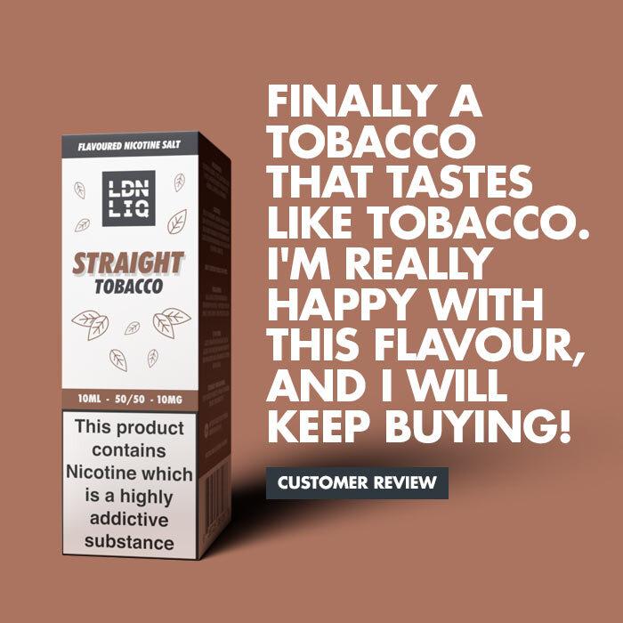 LDN LIQ Nic Salts Straight Tobacco 10ml E-Liquid - Review