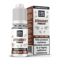 LDN LIQ Nic Salts Straight Tobacco 10ml E-Liquid