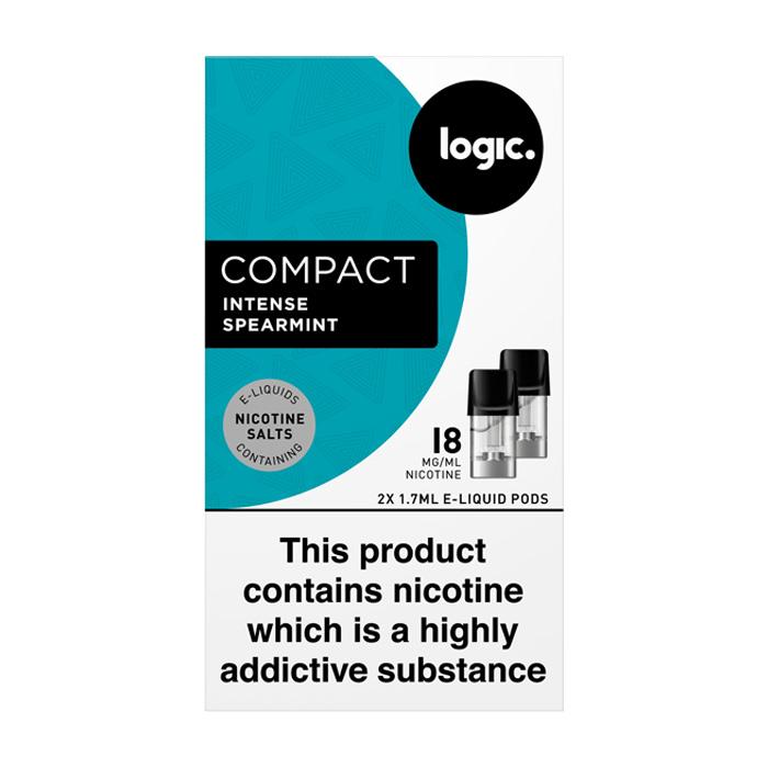 Logic Compact Intense 18mg NS Vape Pods - Spearmint