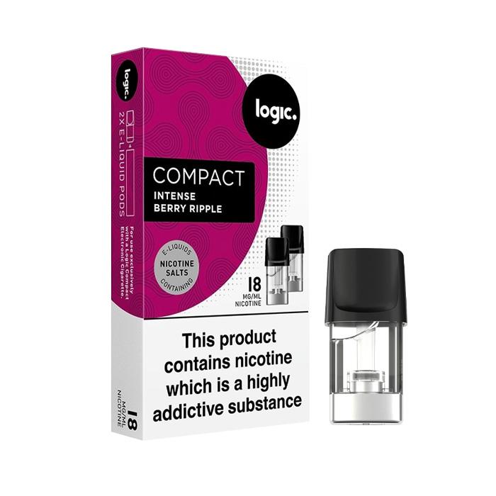 Logic Compact Intense 18mg NS Vape Pods - Berry Ripple