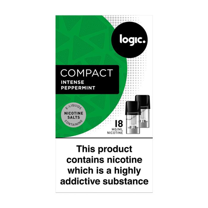 Logic Compact Intense 18mg NS Vape Pods - Peppermint