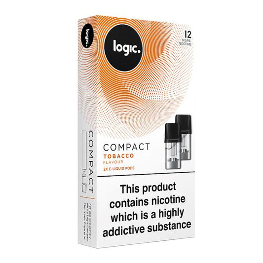 Logic Tobacco Compact Vape Pods - 12mg