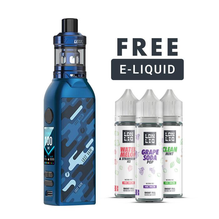 Lost Vape BTB 100W Starter Kit - Free 50ml e liquid oils