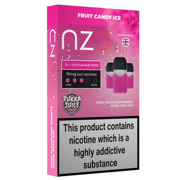 NZO Pukka Juice Fruit Candy Ice Pods