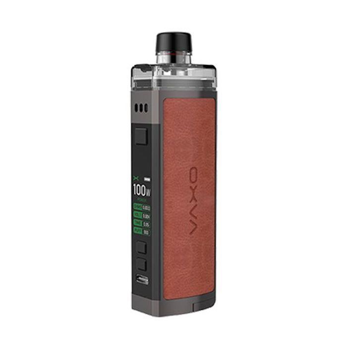 OXVA Velocity 21700 100W Vape Kit - Brown Leather