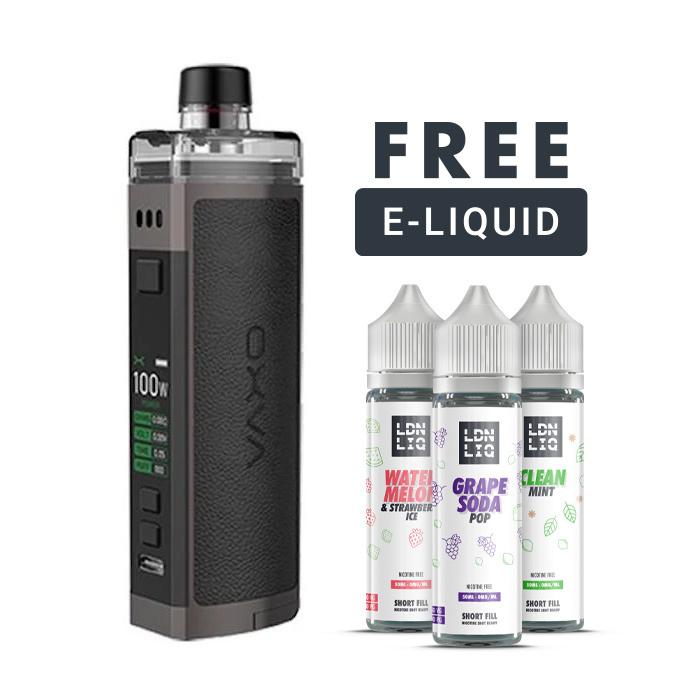 OXVA Velocity 21700 100W Vape Kit with free 50ml short fill vape juice