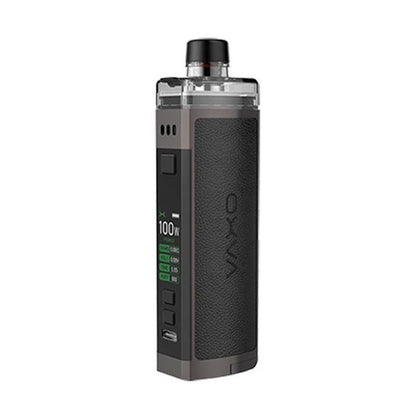 OXVA Velocity 21700 100W Vape Kit - Black Leather