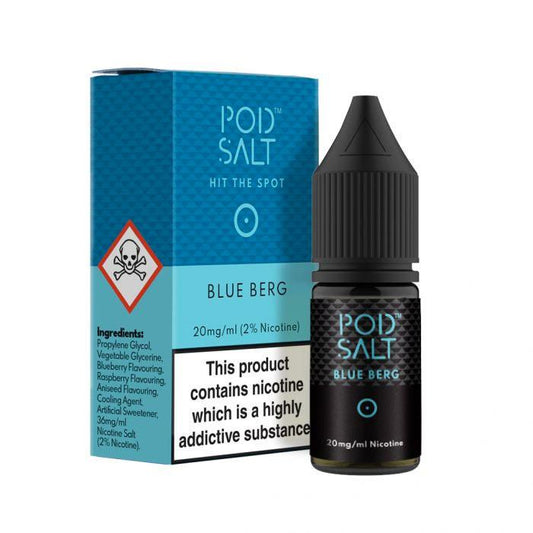 Pod Salt Blue Berg 10ml Nicotine Salt E-Liquid