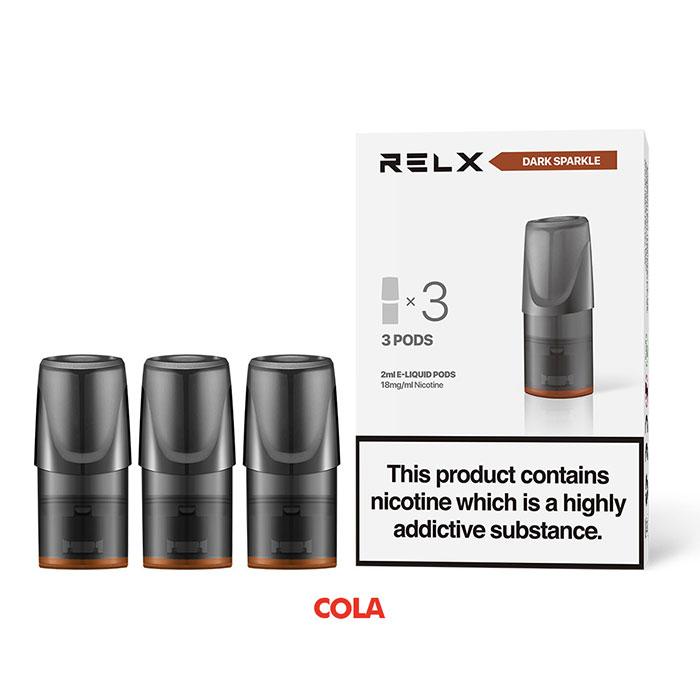 RELX Replacement 2ml Pods x 3 - Dark Sarpkle (Cola) - 18mg